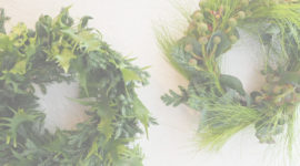 Green wreath workshop by LOTUS FLOWER